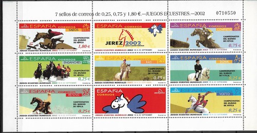 2002 spagna michel - 2002, 3743-9**mnh